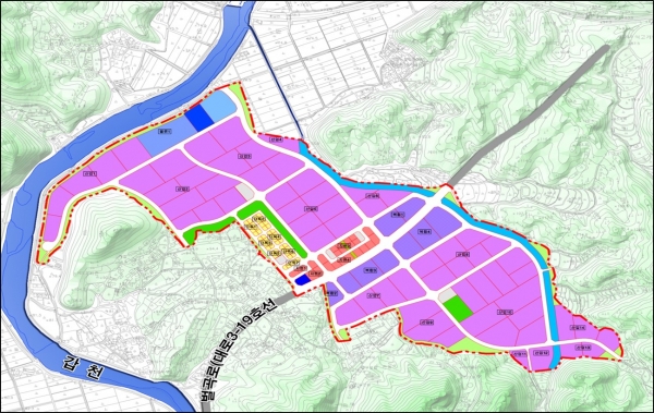 대전시 서구 평촌산단 토지이용계획도