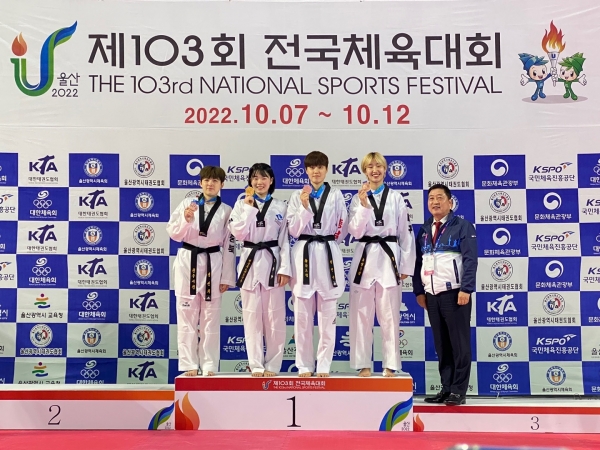 태권도 은메달을 차지한 정선희 선수