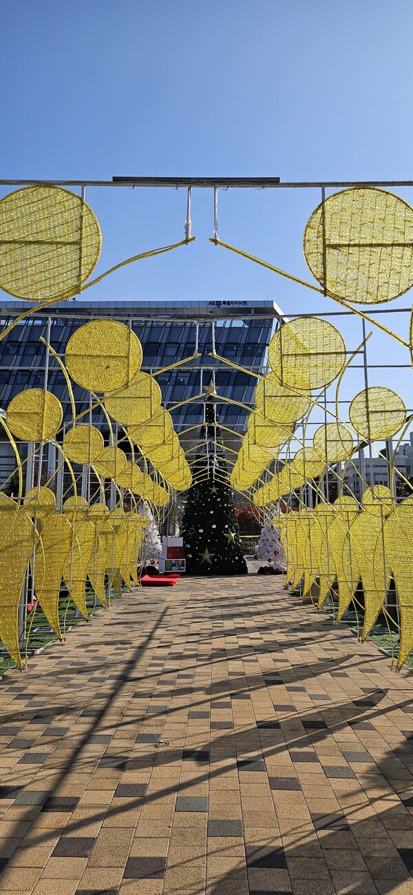 올해로 세번째를 맞는 세종시 겨울철 빛의 향연이  22일 오후 7시에 대단원의 개막을 알린다.