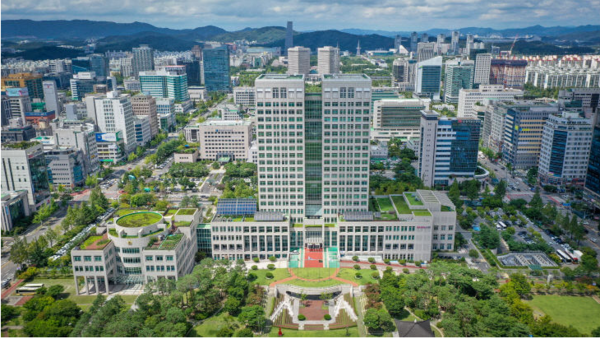 대전시청 전경.